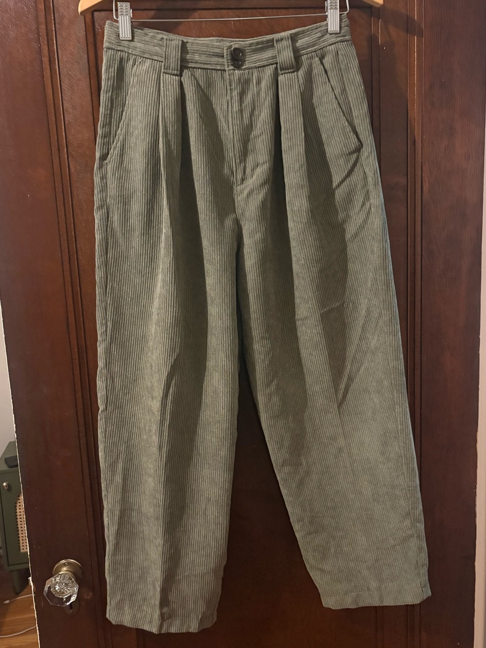 Madewell Green Corduroy Pants